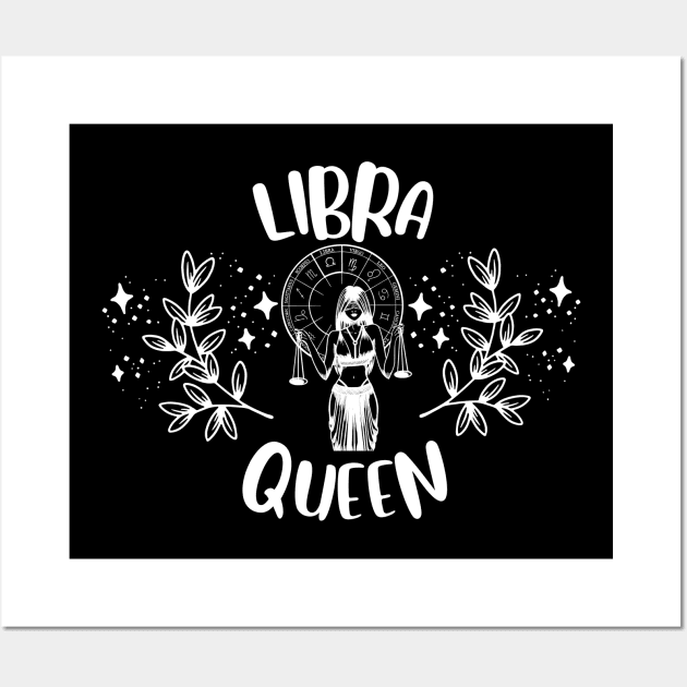 Libra Queen Wall Art by teresawingarts